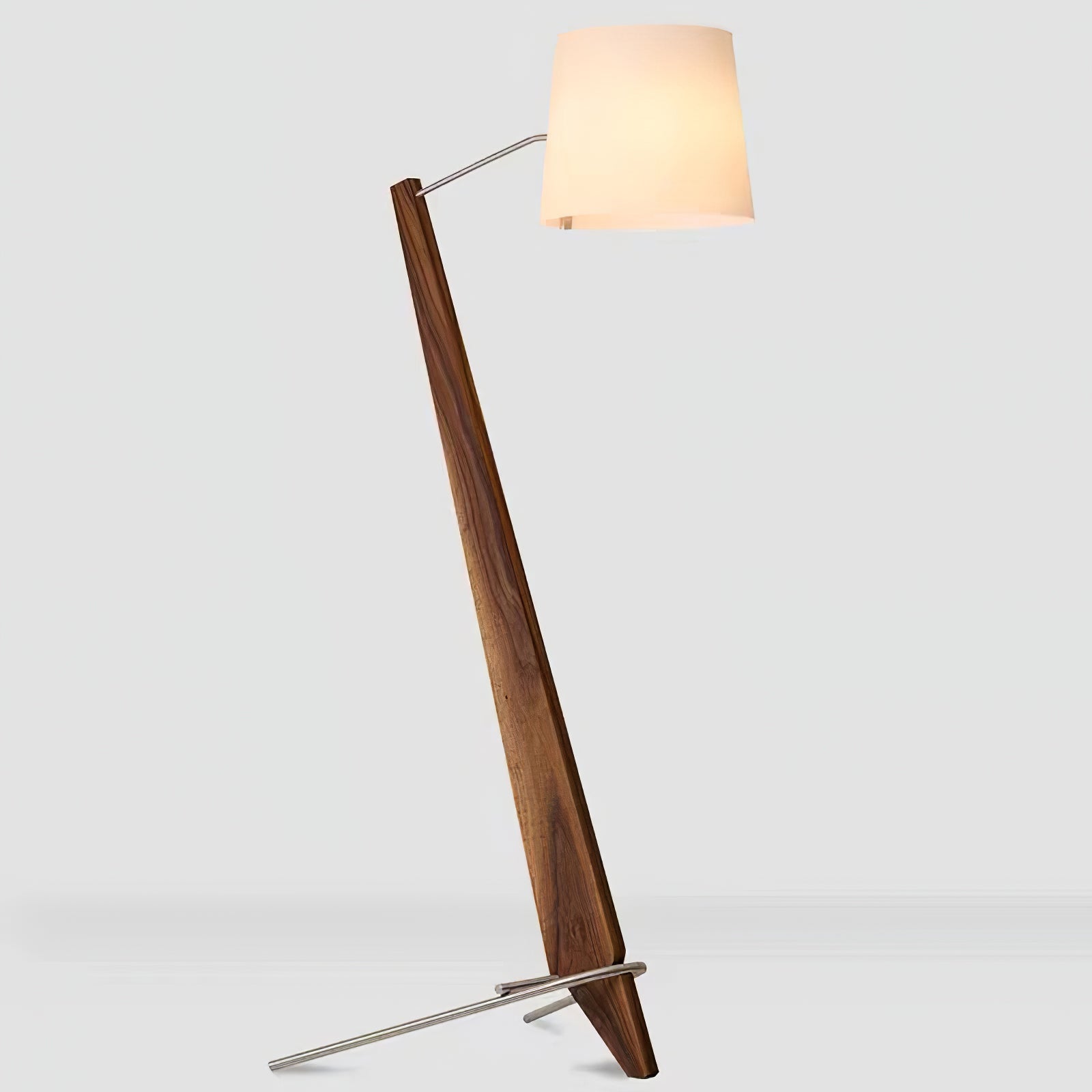 Vyran Wood Fabric Floor Lamp-Neutral Decor