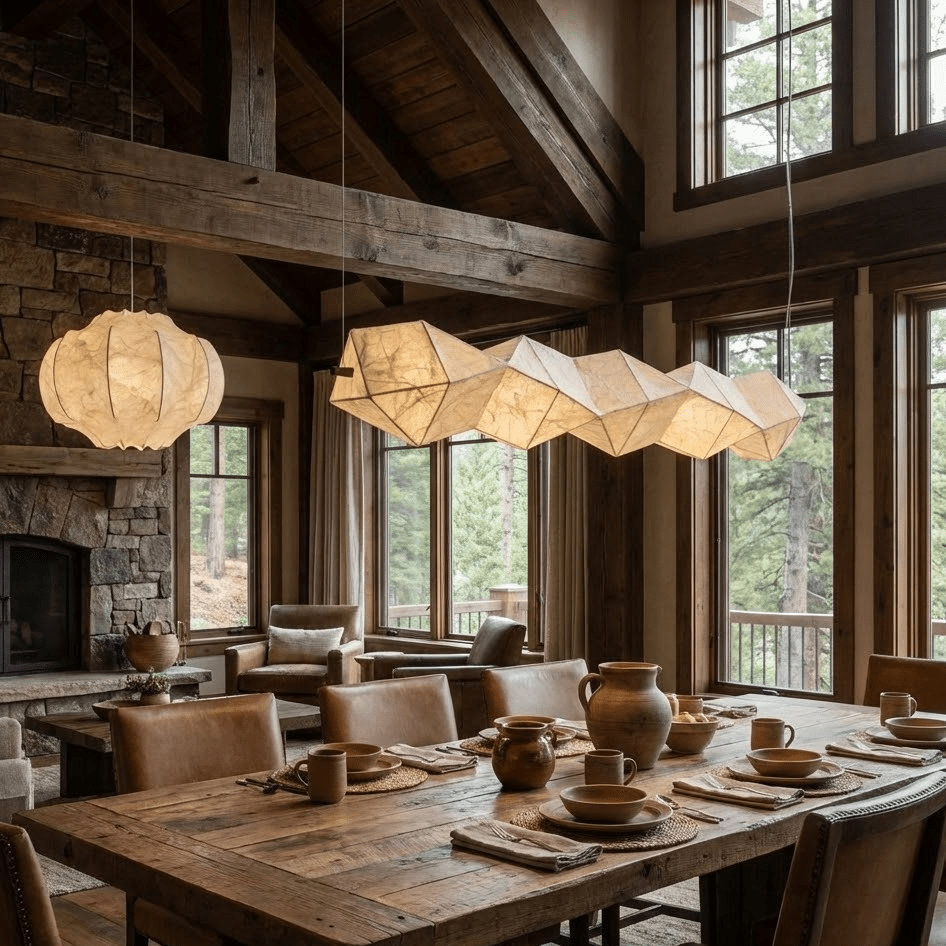 Silvara Fold Linear Pendant Lamp-Neutral Decor