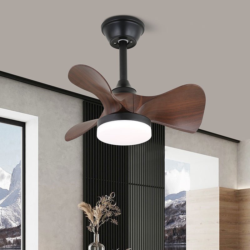 Arden Minimalist Black Wood Ceiling Fan Light-Neutral Decor