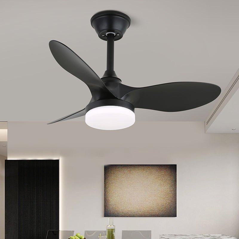 Arden Minimalist Black Wood Ceiling Fan Light-Neutral Decor