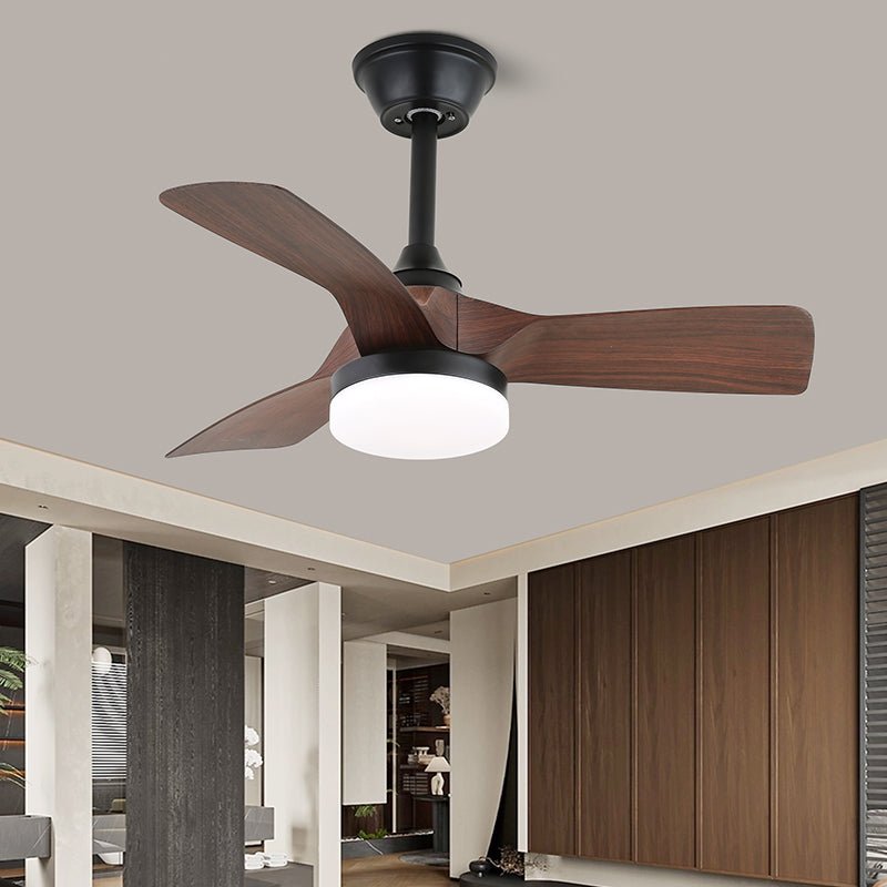 Arden Minimalist Black Wood Ceiling Fan Light-Neutral Decor