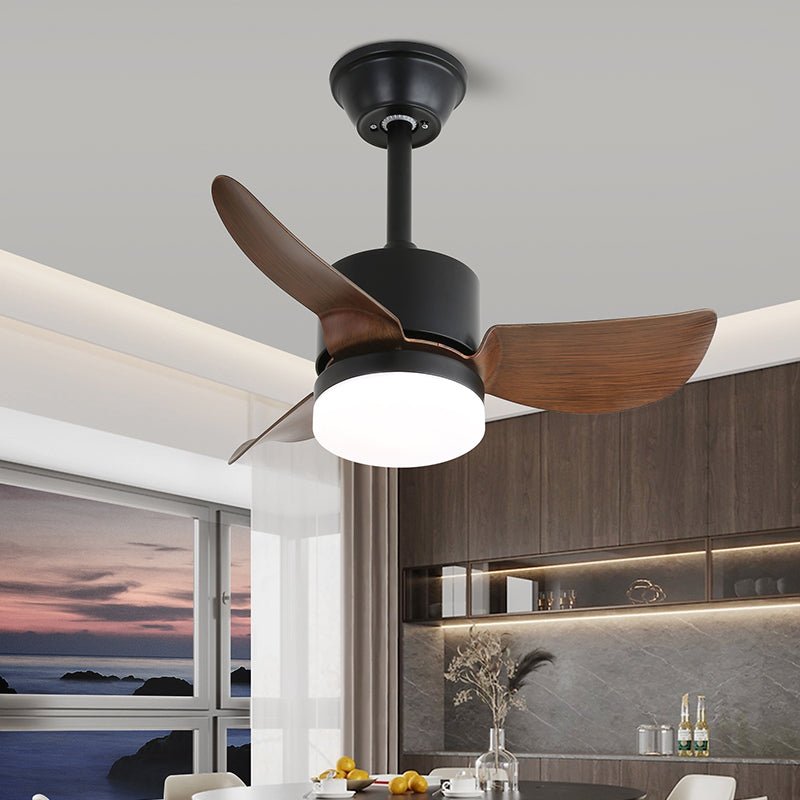 Arden Minimalist Black Wood Ceiling Fan Light-Neutral Decor