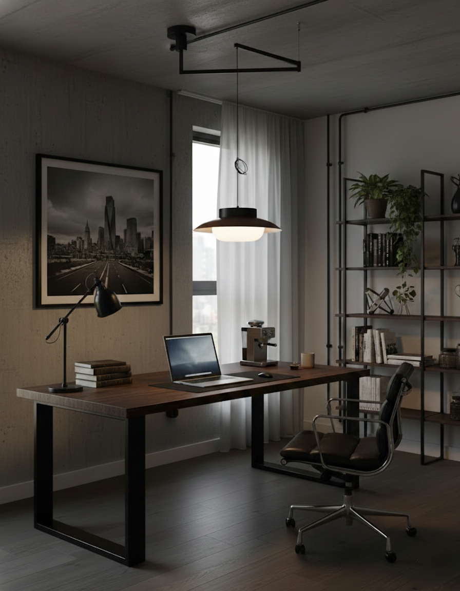 Sterling Swing Arm Pendant Lamp