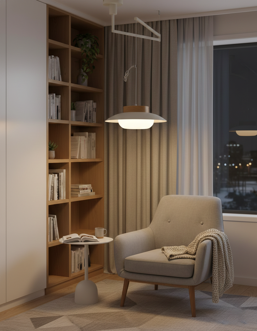 Sterling Swing Arm Pendant Lamp