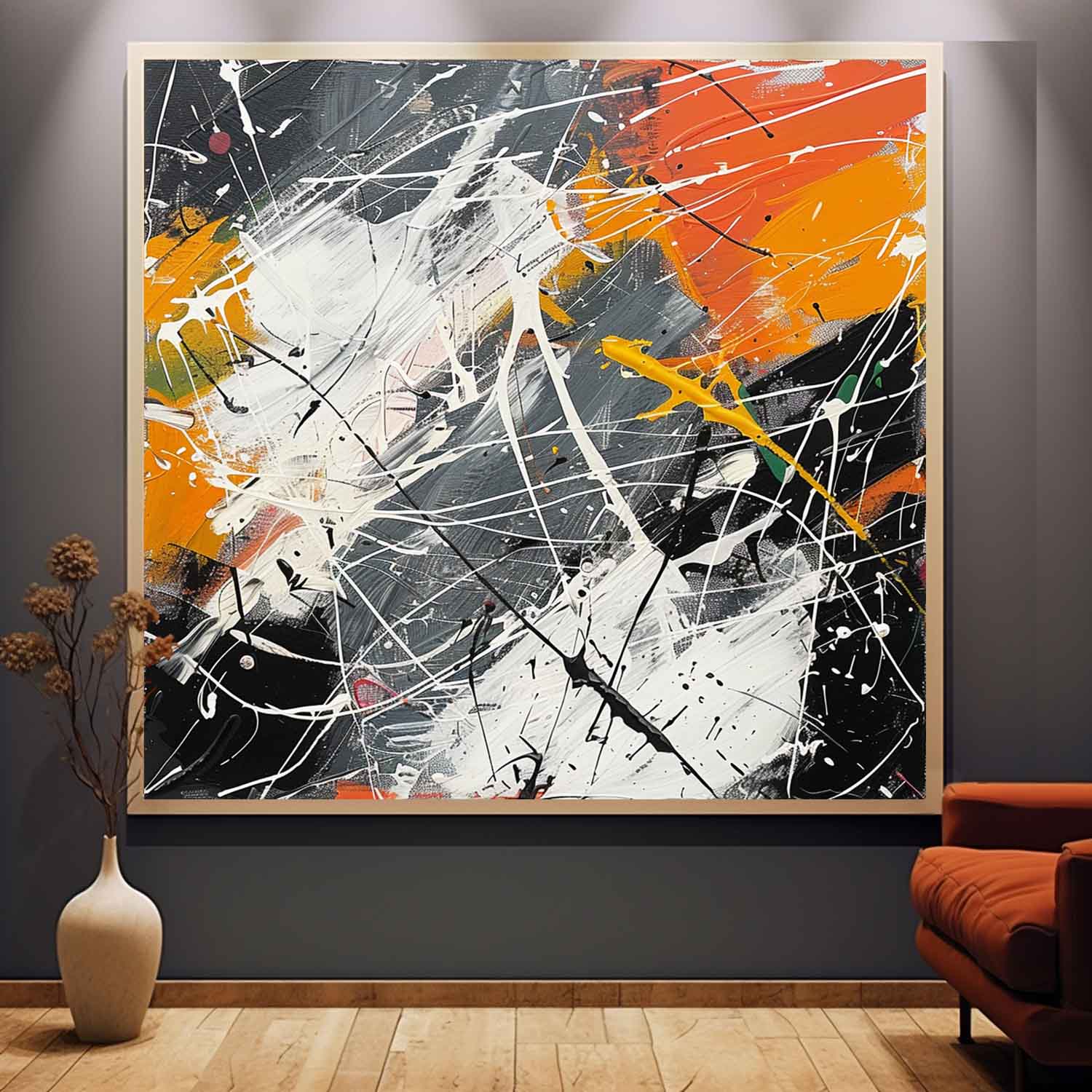 Abstract Expressionist Art AEA009 - Neutralighting