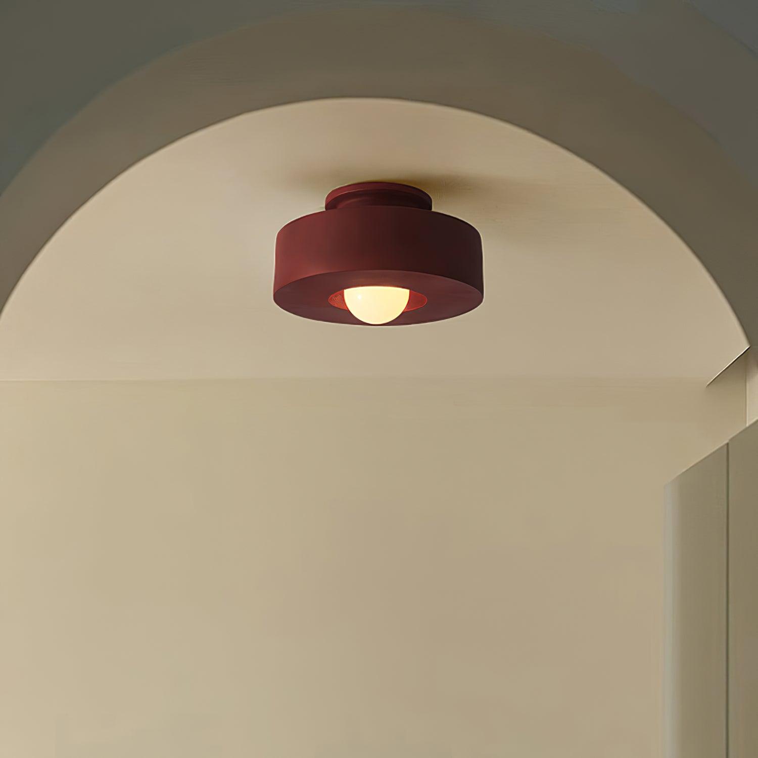 Lustra Ceiling Lamp Simon Resin Cylindrical-Neutral Decor