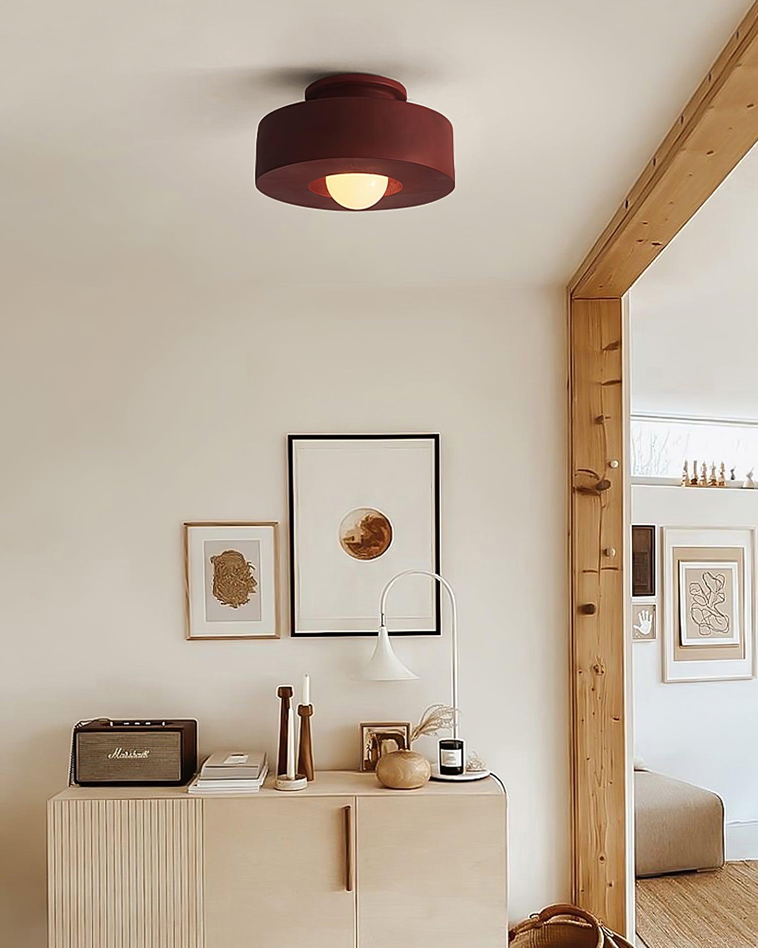 Lustra Ceiling Lamp Simon Resin Cylindrical-Neutral Decor