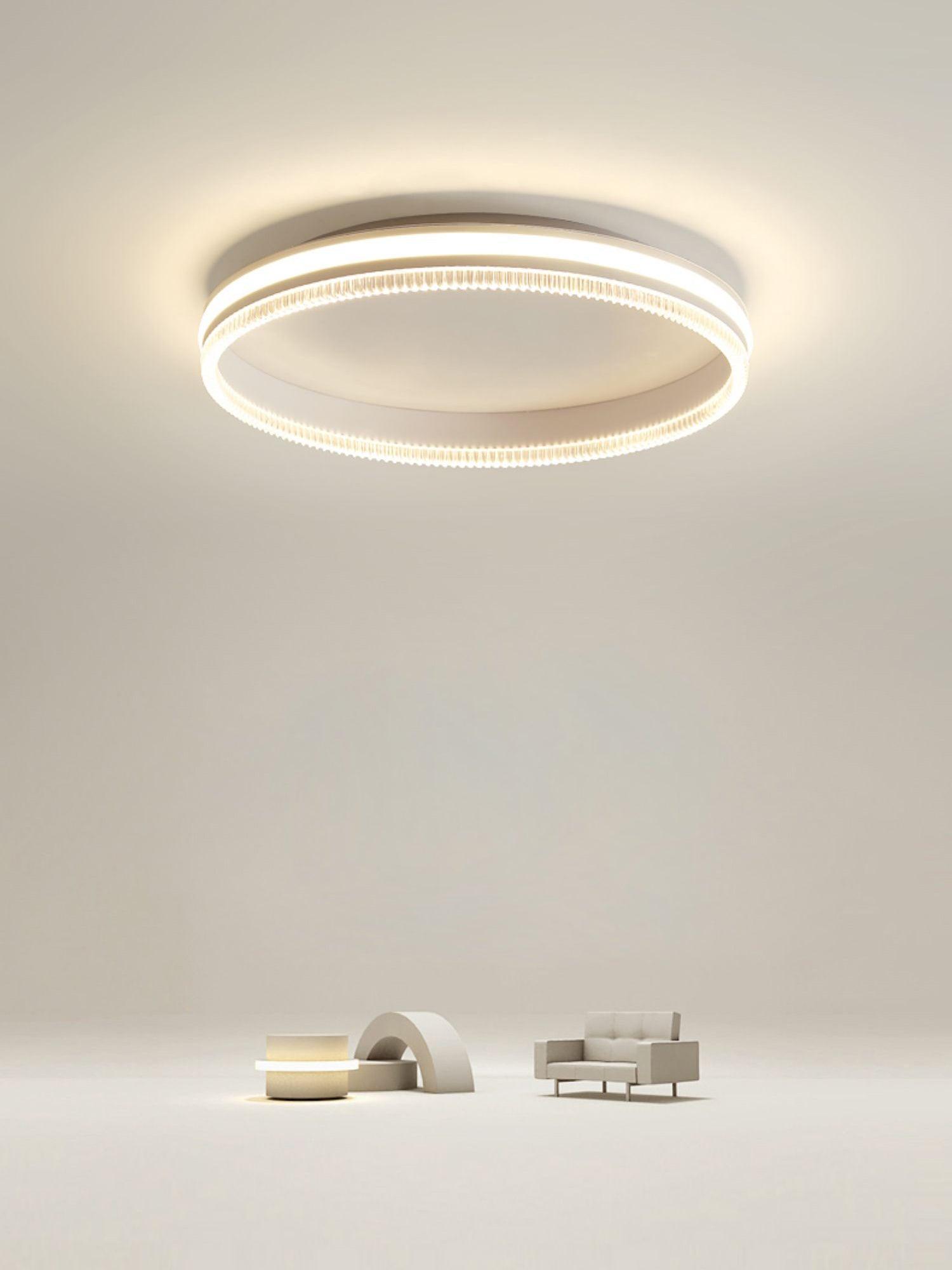 Eclipse Modern Acrylic Ceiling Light-Neutral Decor