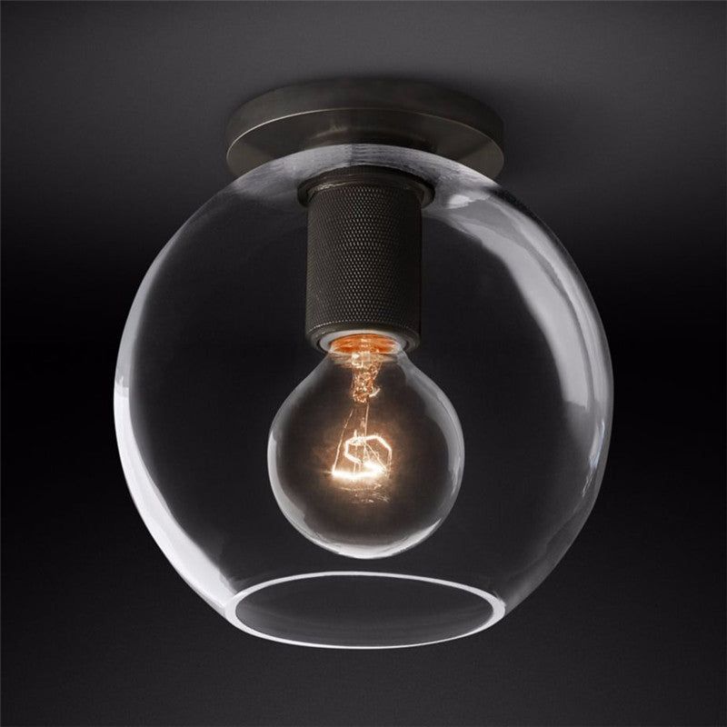 Elthyn Ceiling Lamp Cone Glass Brass Minimalist Industrial-Neutral Decor