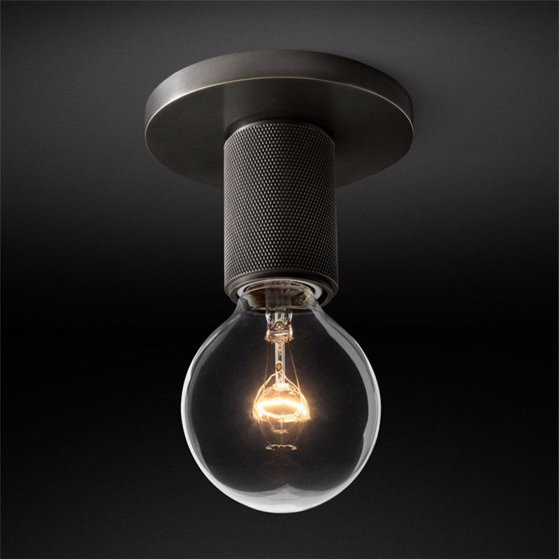 Elthyn Ceiling Lamp Cone Glass Brass Minimalist Industrial-Neutral Decor