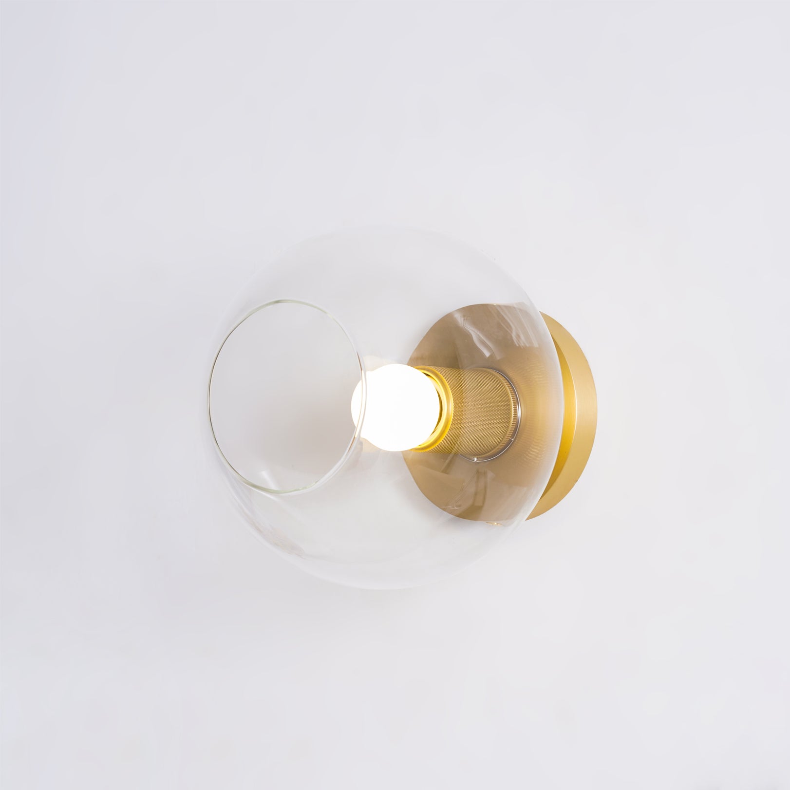 Elthyn Ceiling Lamp Cone Glass Brass Minimalist Industrial-Neutral Decor