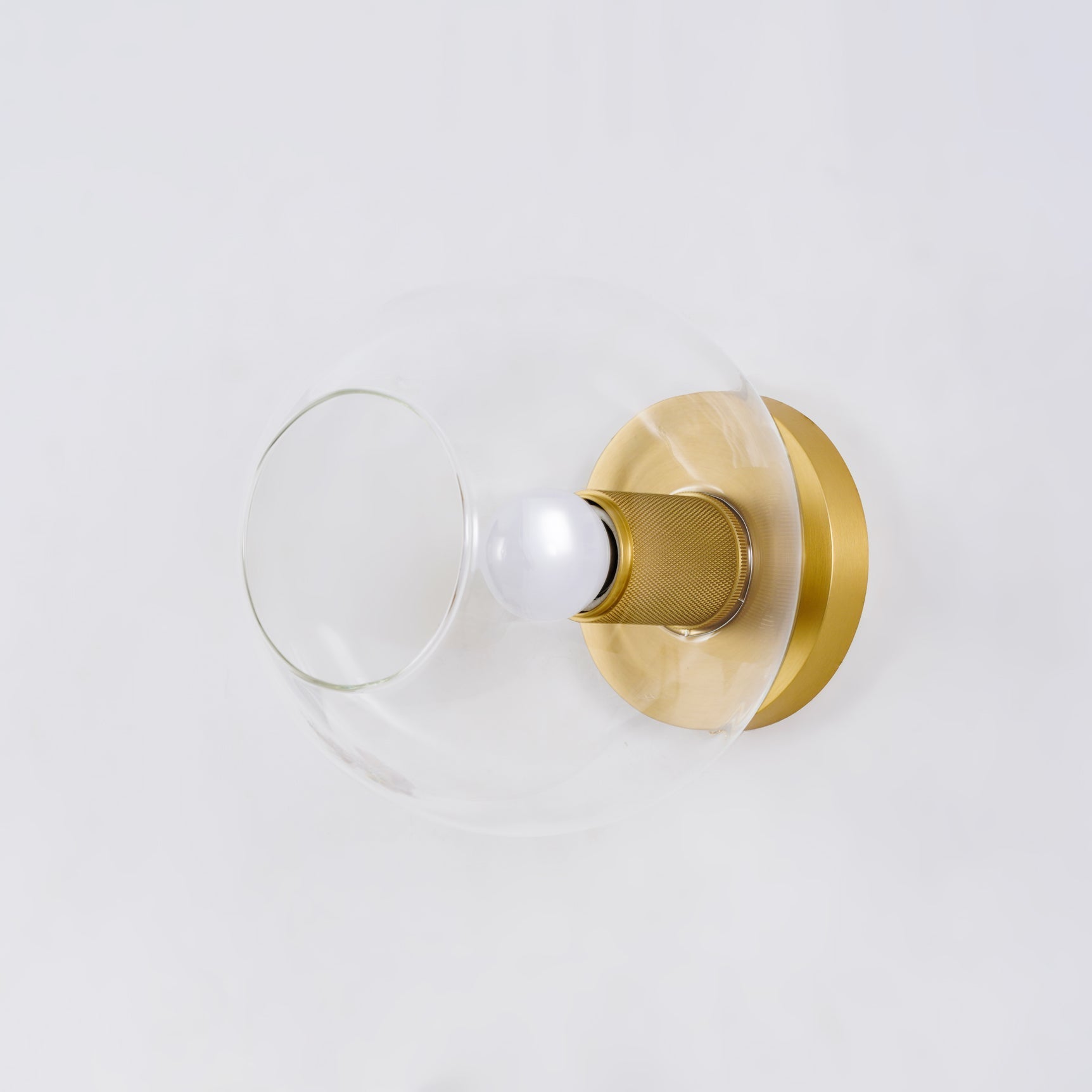 Elthyn Ceiling Lamp Cone Glass Brass Minimalist Industrial-Neutral Decor