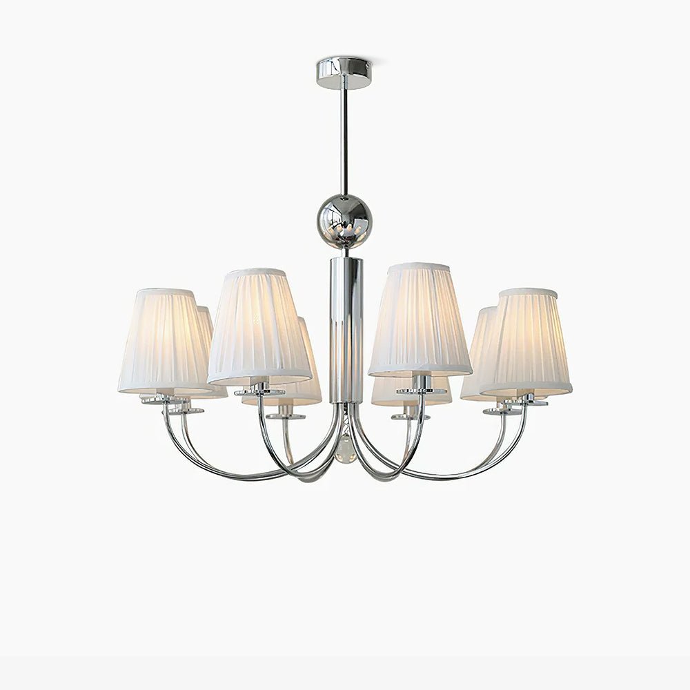 Glimmer Simplicity Chrome Chandelier-Neutral Decor