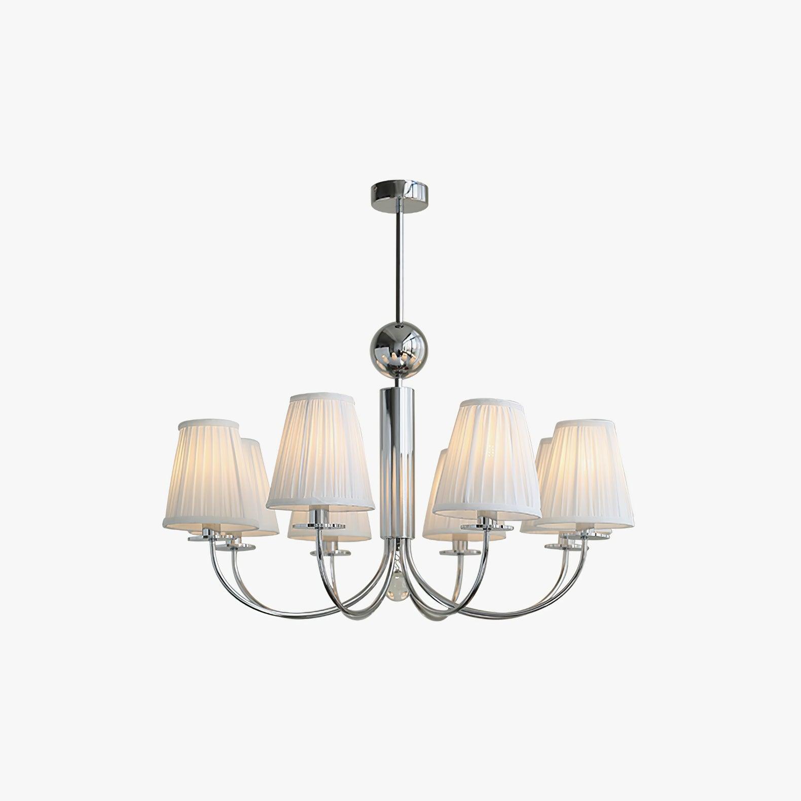 Glimmer Simplicity Chrome Chandelier-Neutral Decor