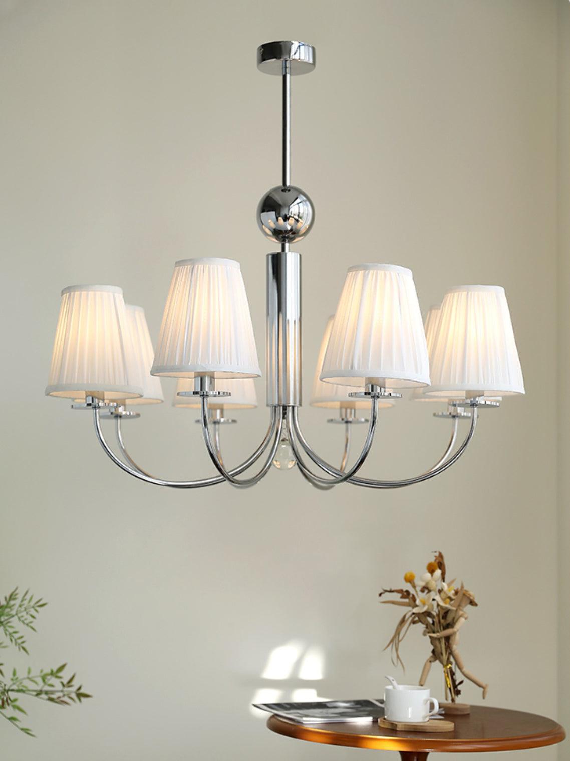 Glimmer Simplicity Chrome Chandelier-Neutral Decor