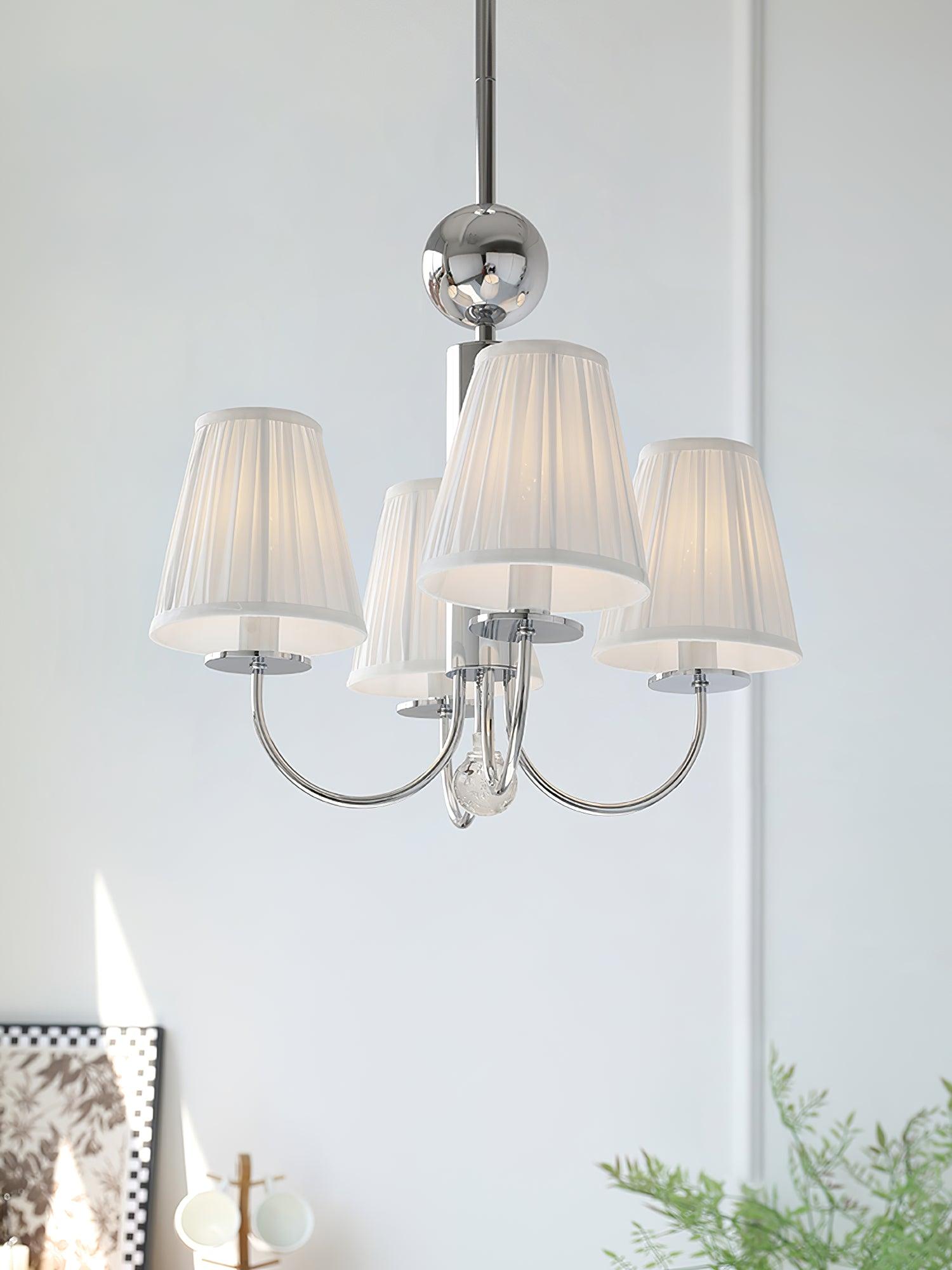 Glimmer Simplicity Chrome Chandelier-Neutral Decor