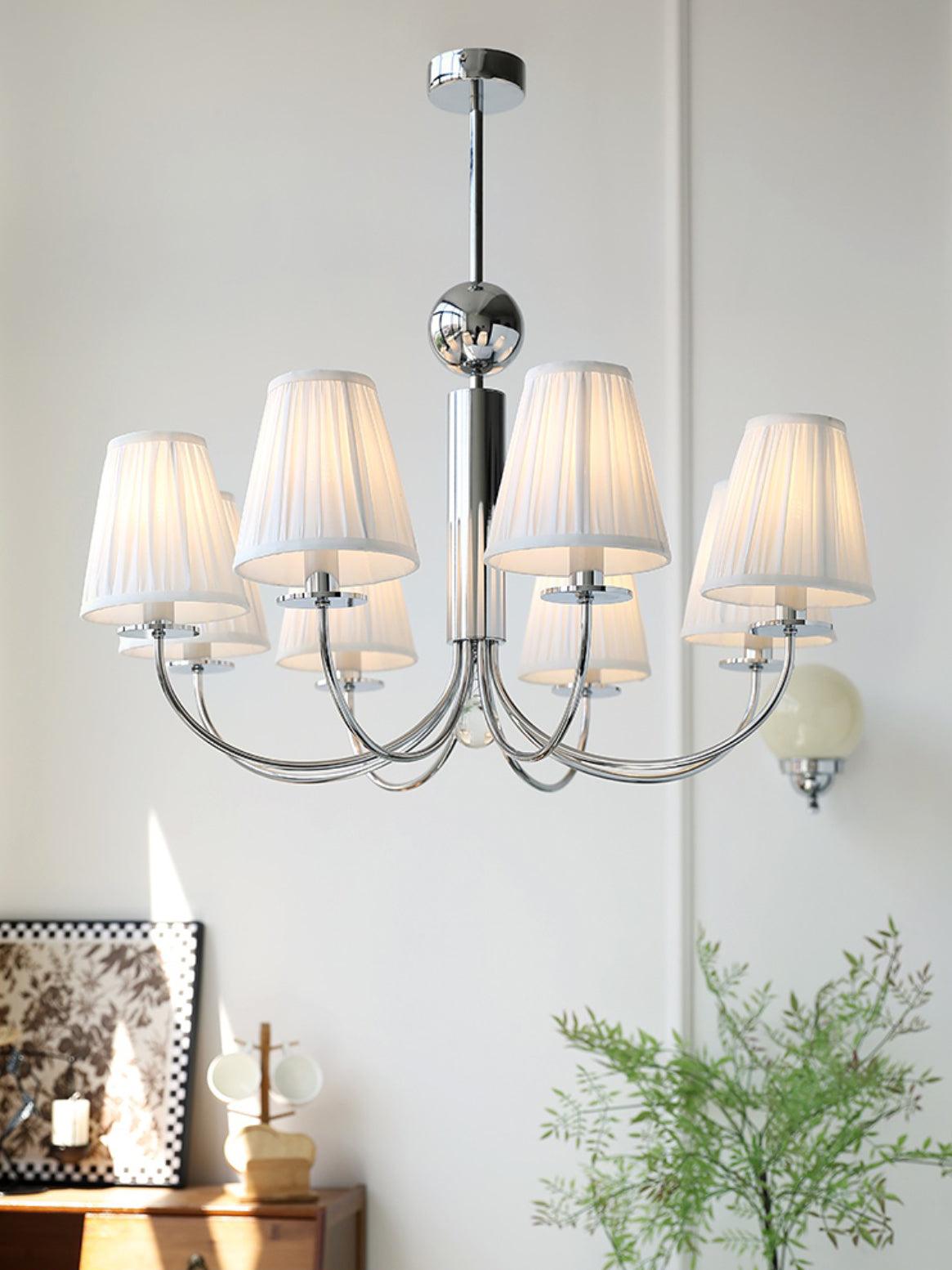 Glimmer Simplicity Chrome Chandelier-Neutral Decor