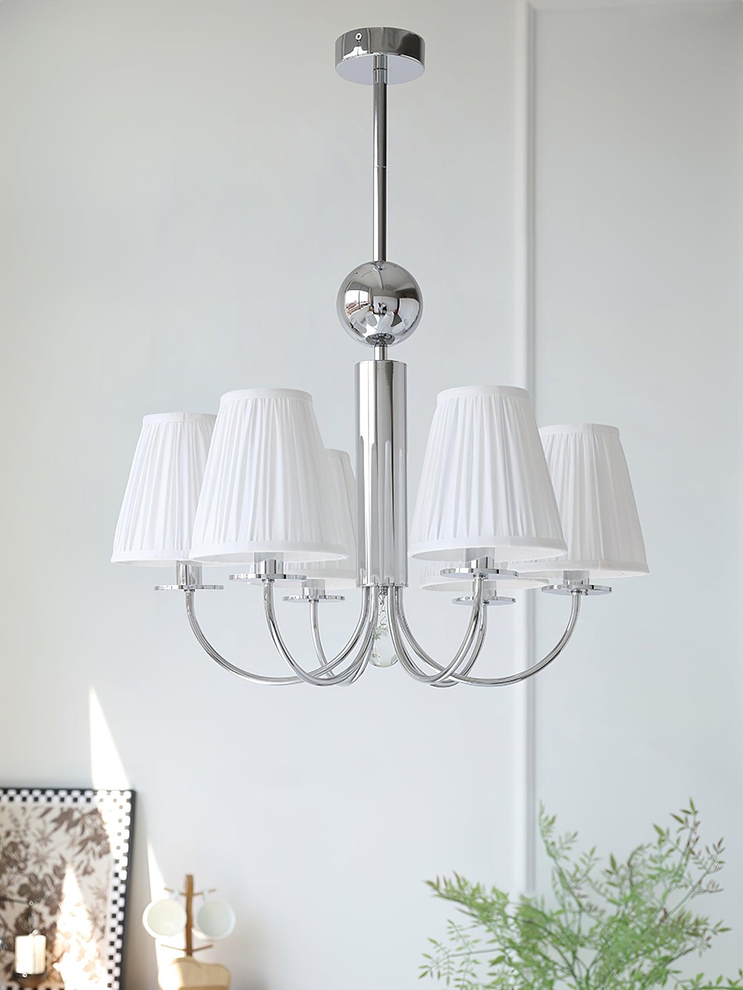 Glimmer Simplicity Chrome Chandelier-Neutral Decor