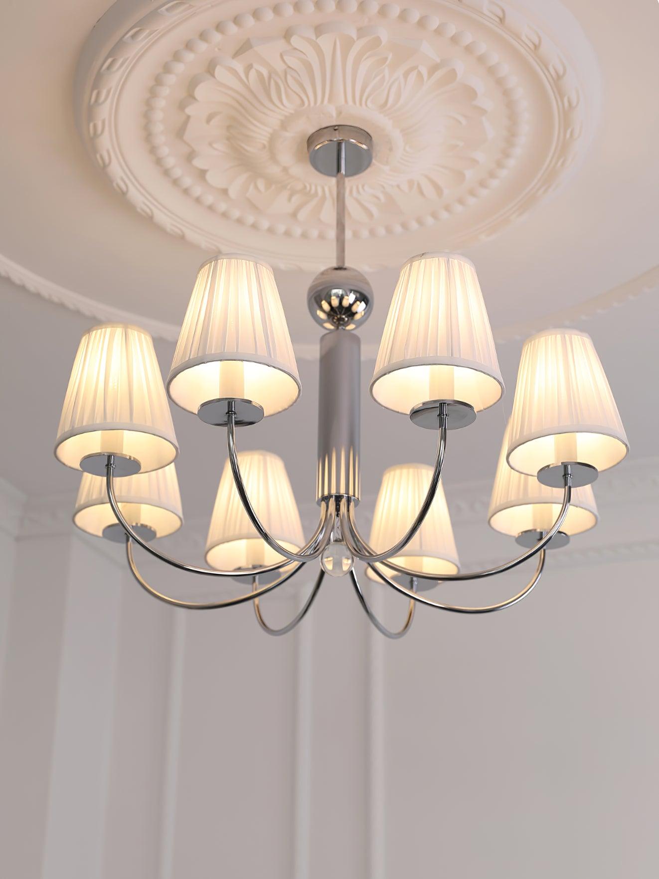 Glimmer Simplicity Chrome Chandelier-Neutral Decor
