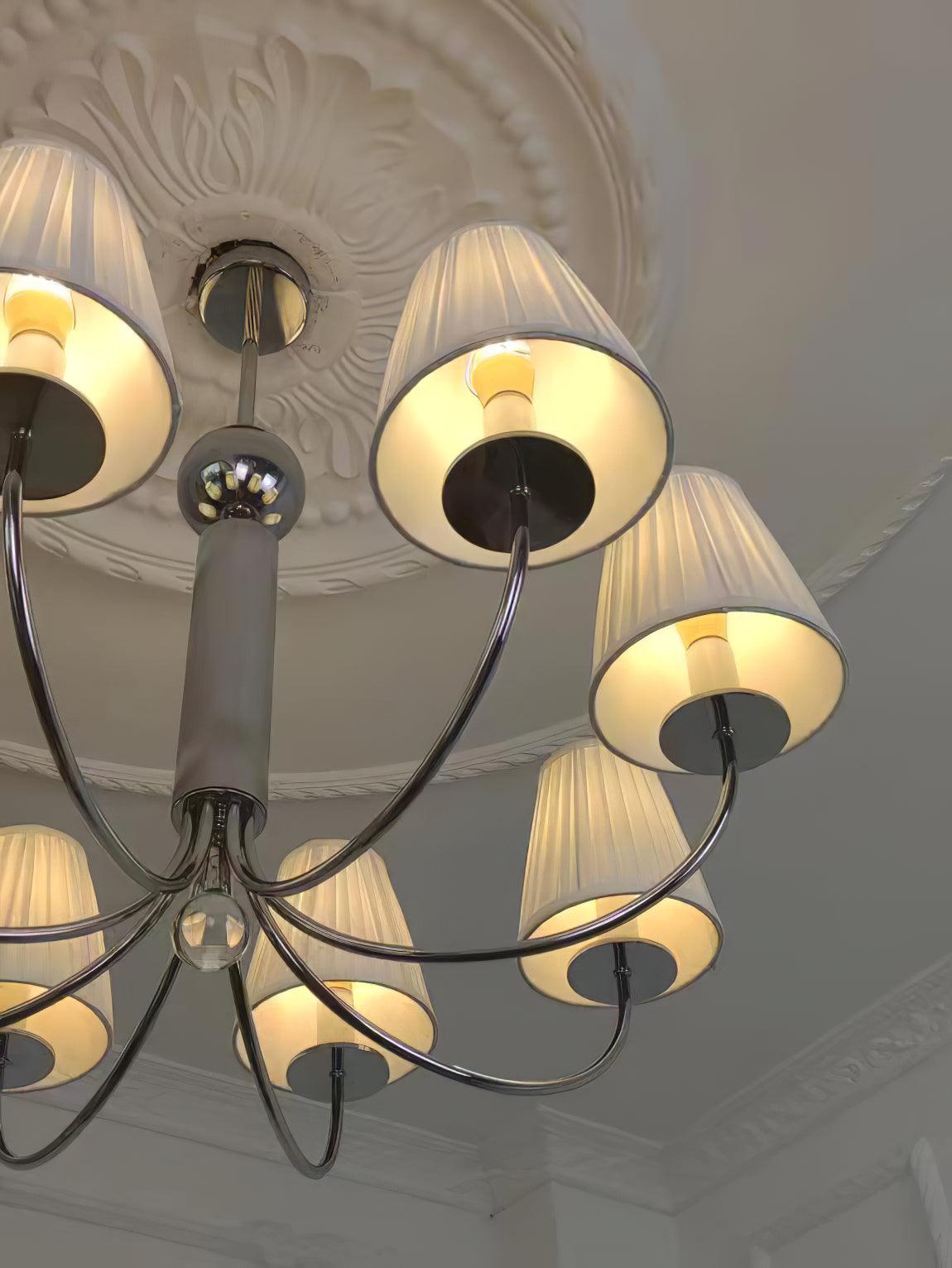 Glimmer Simplicity Chrome Chandelier-Neutral Decor