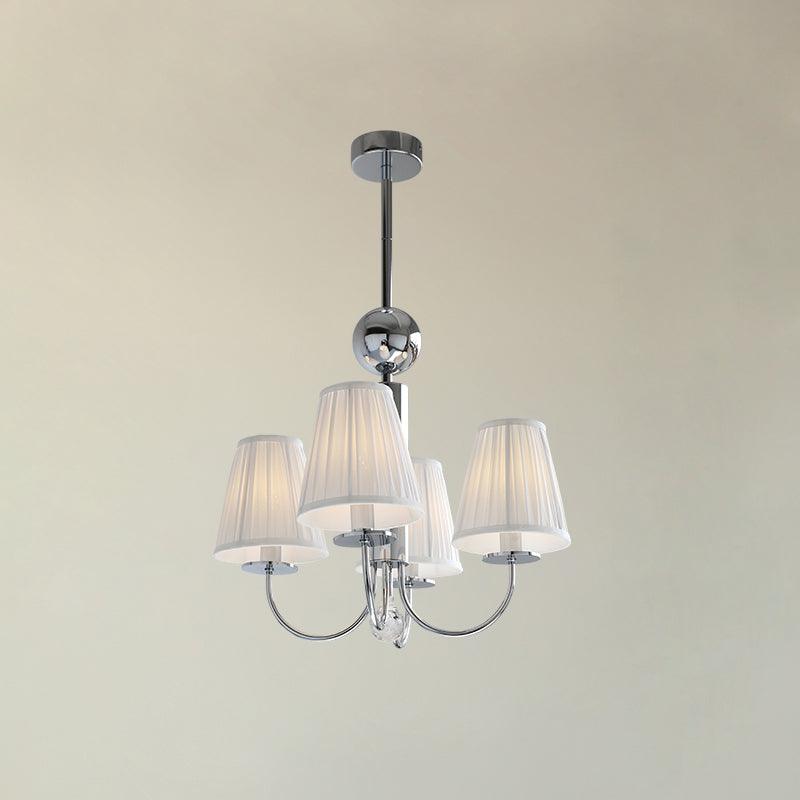 Glimmer Simplicity Chrome Chandelier-Neutral Decor