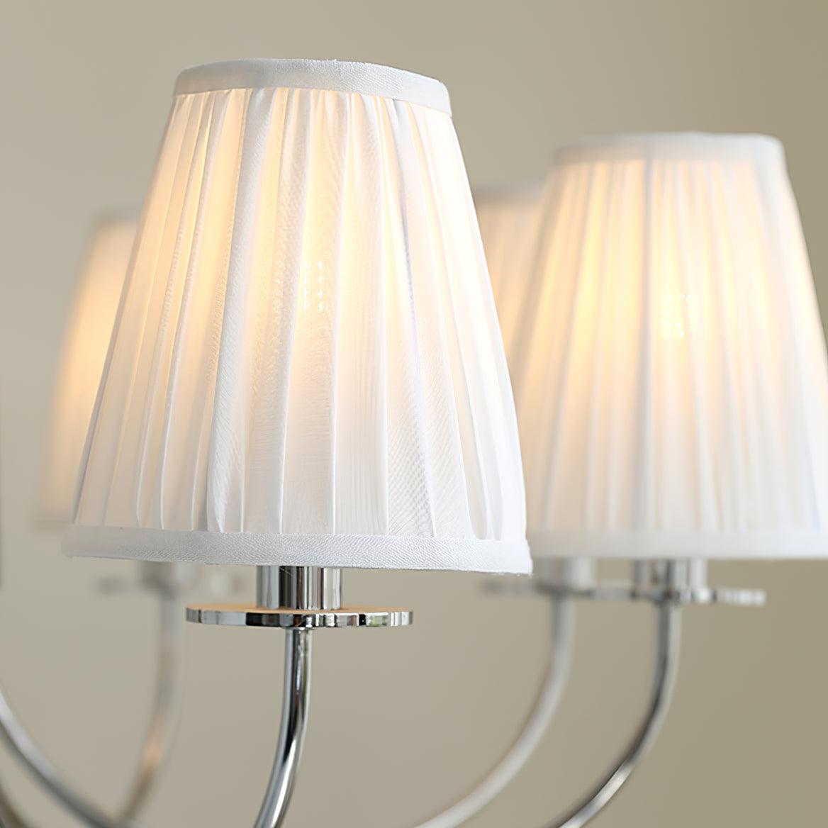Glimmer Simplicity Chrome Chandelier-Neutral Decor