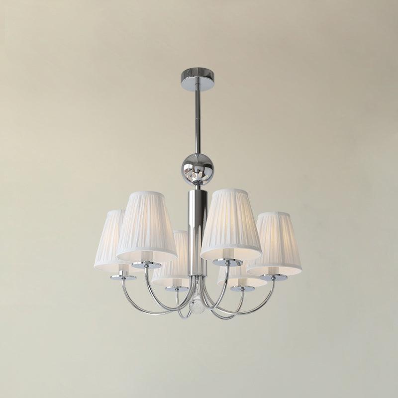 Glimmer Simplicity Chrome Chandelier-Neutral Decor