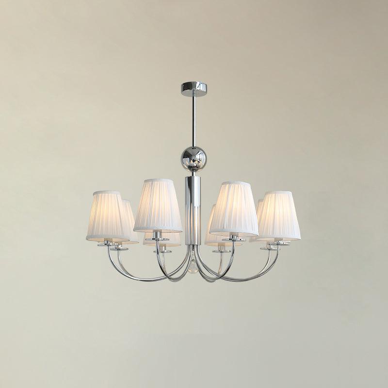 Glimmer Simplicity Chrome Chandelier-Neutral Decor
