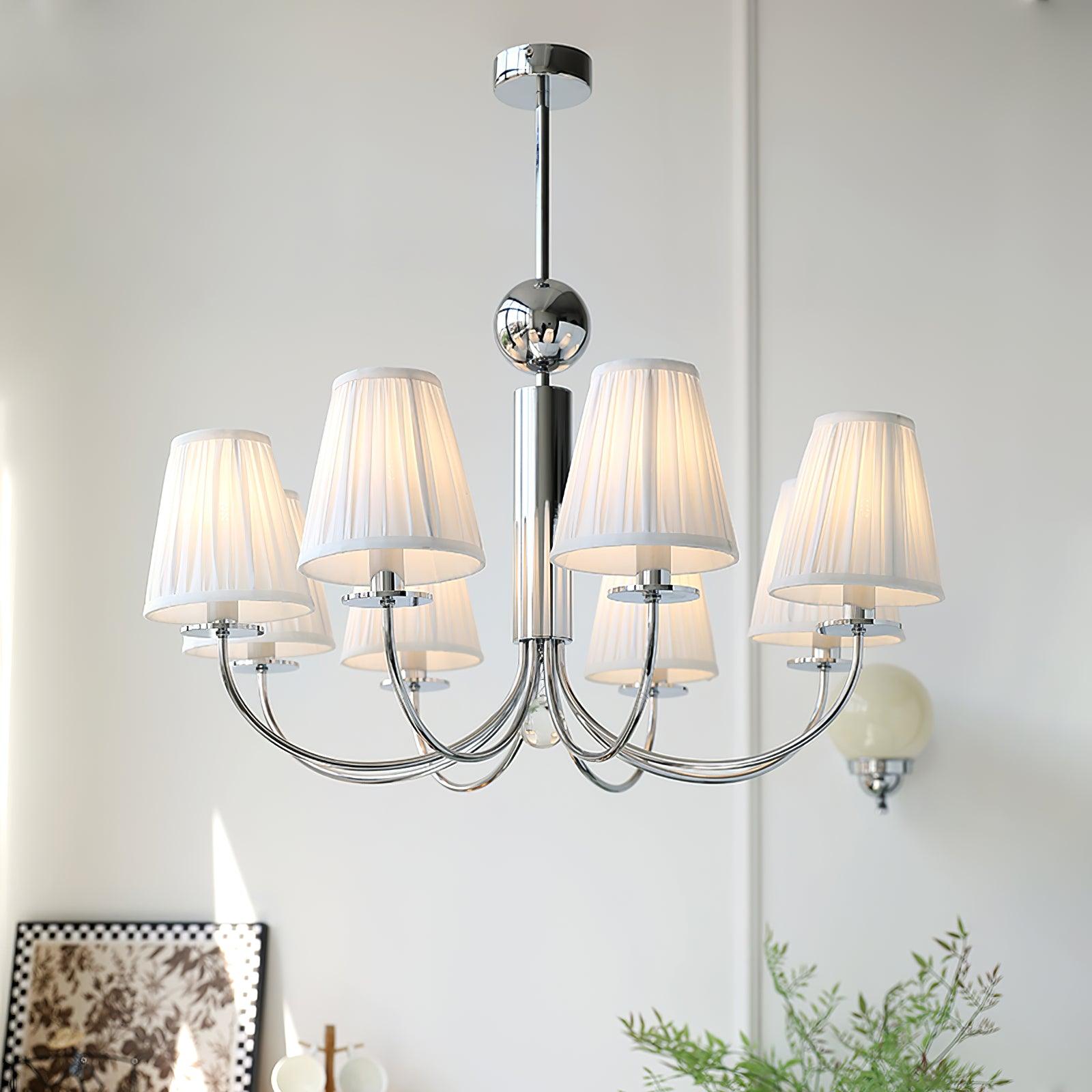 Glimmer Simplicity Chrome Chandelier-Neutral Decor