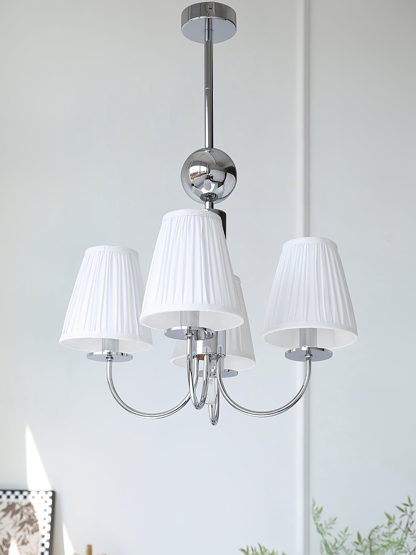 Glimmer Simplicity Chrome Chandelier-Neutral Decor