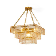 Celisora Amber Glass Chandelier