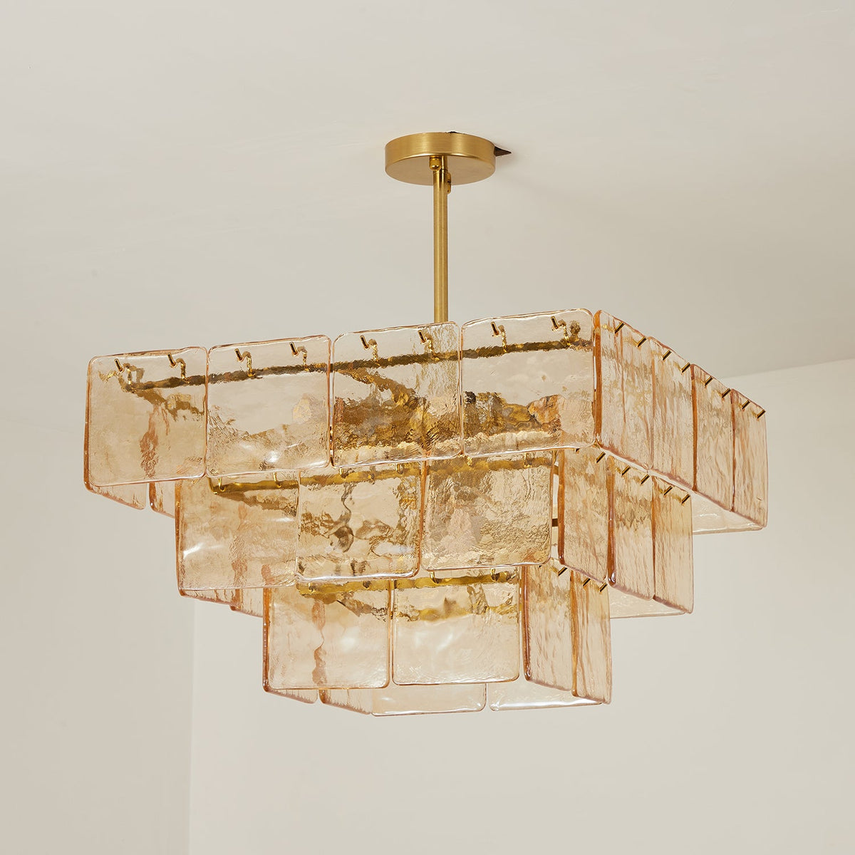 Celisora Amber Glass Chandelier
