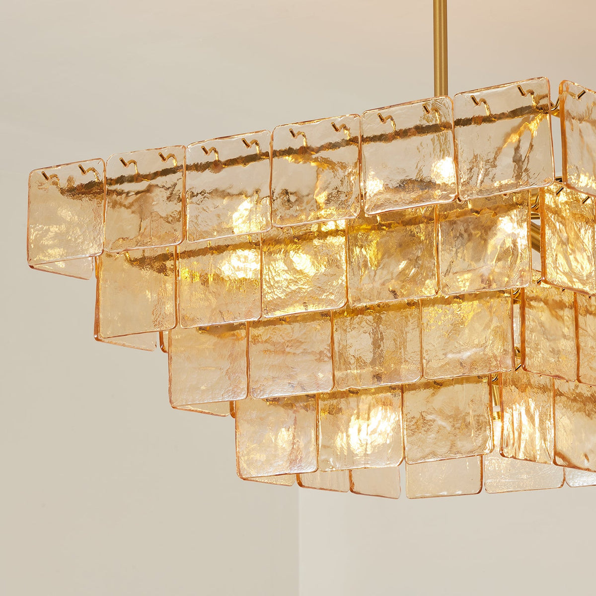 Celisora Amber Glass Chandelier