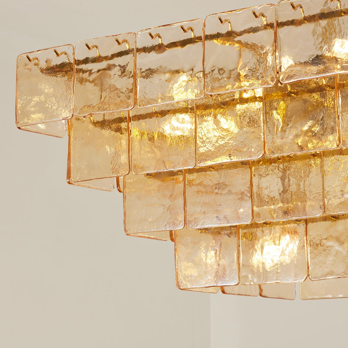 Celisora Amber Glass Chandelier