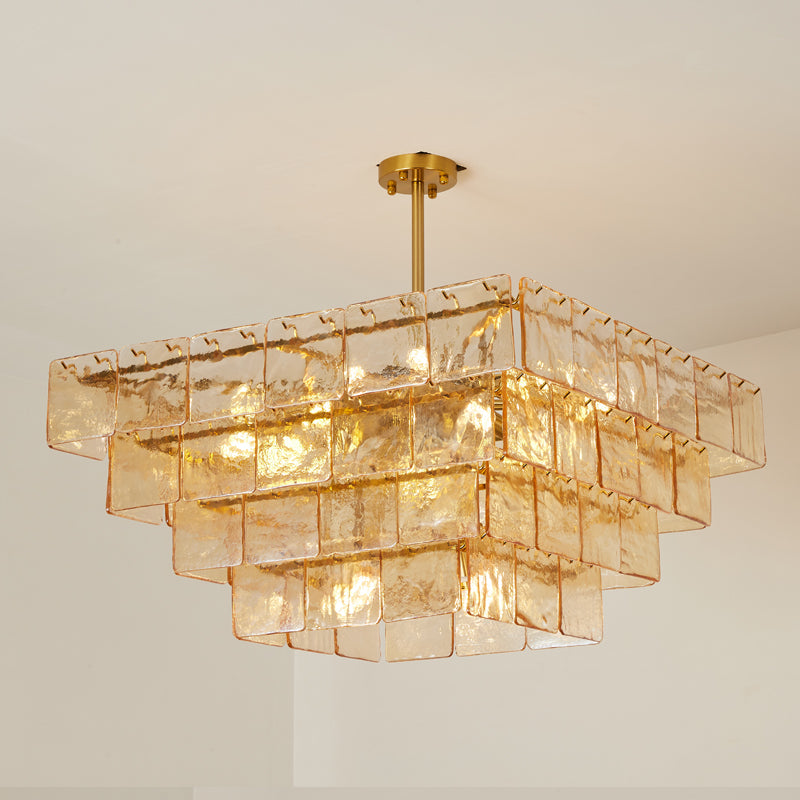 Celisora Amber Glass Chandelier
