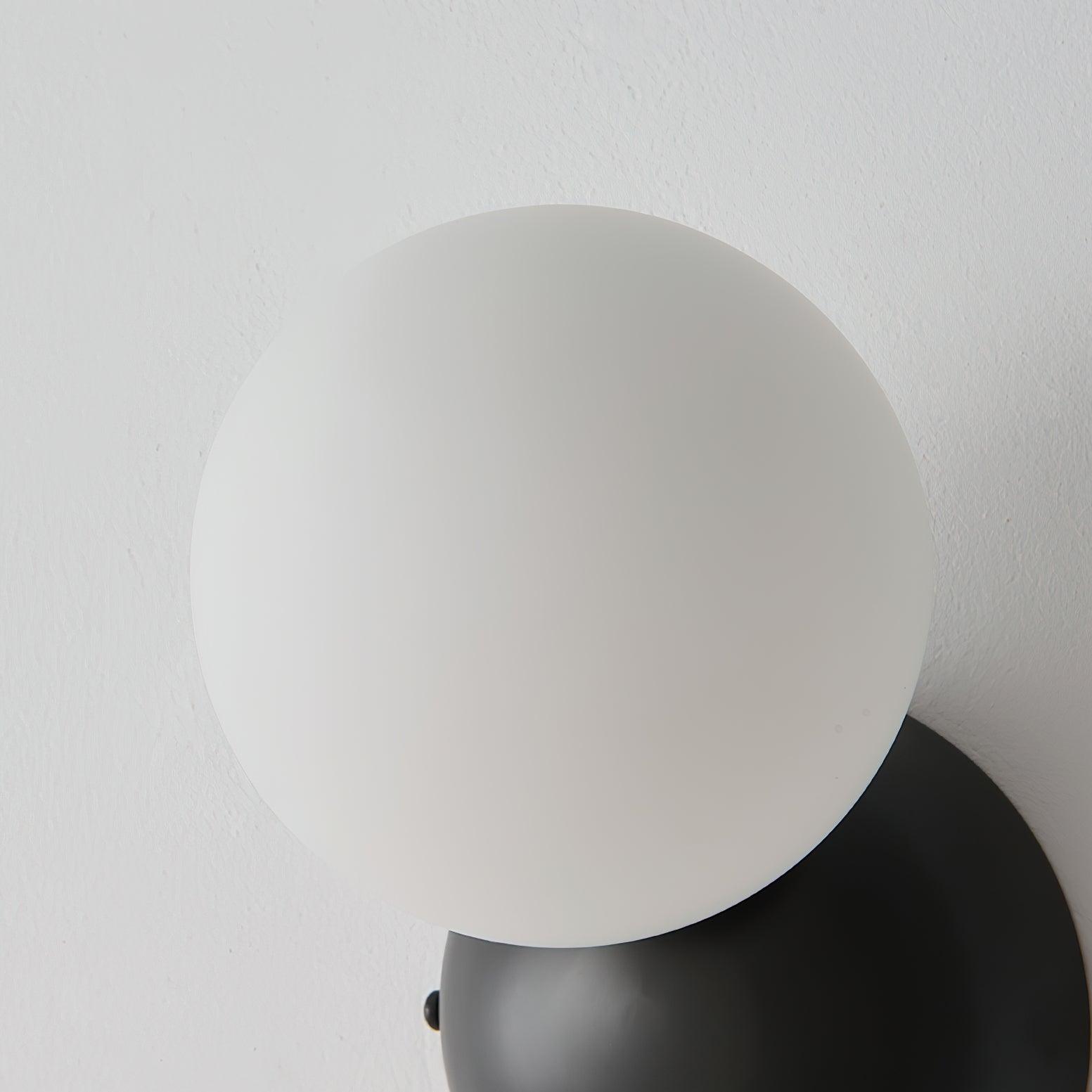 Lysola Sphere Glass Brass Wall Light-Neutral Decor