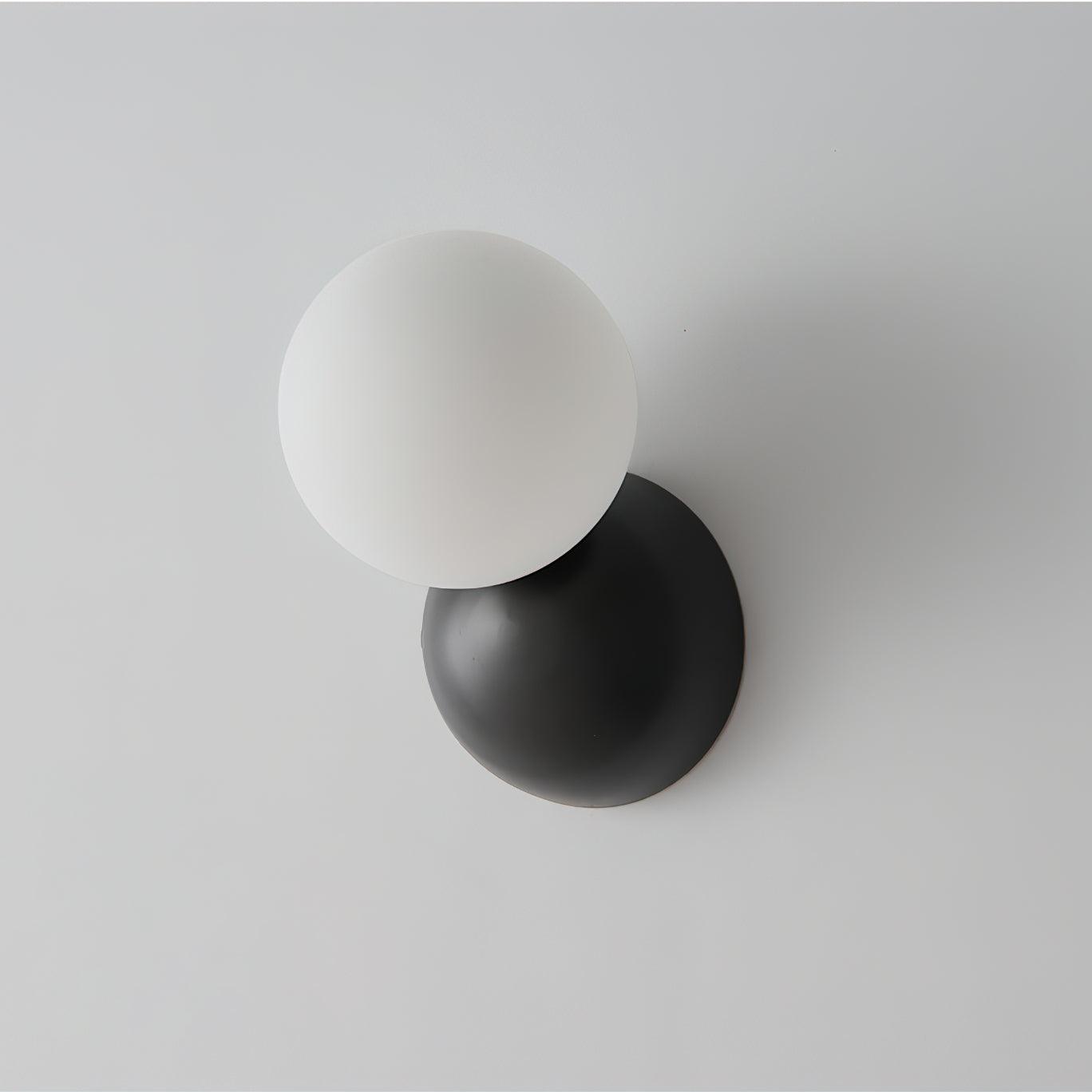 Lysola Sphere Glass Brass Wall Light-Neutral Decor