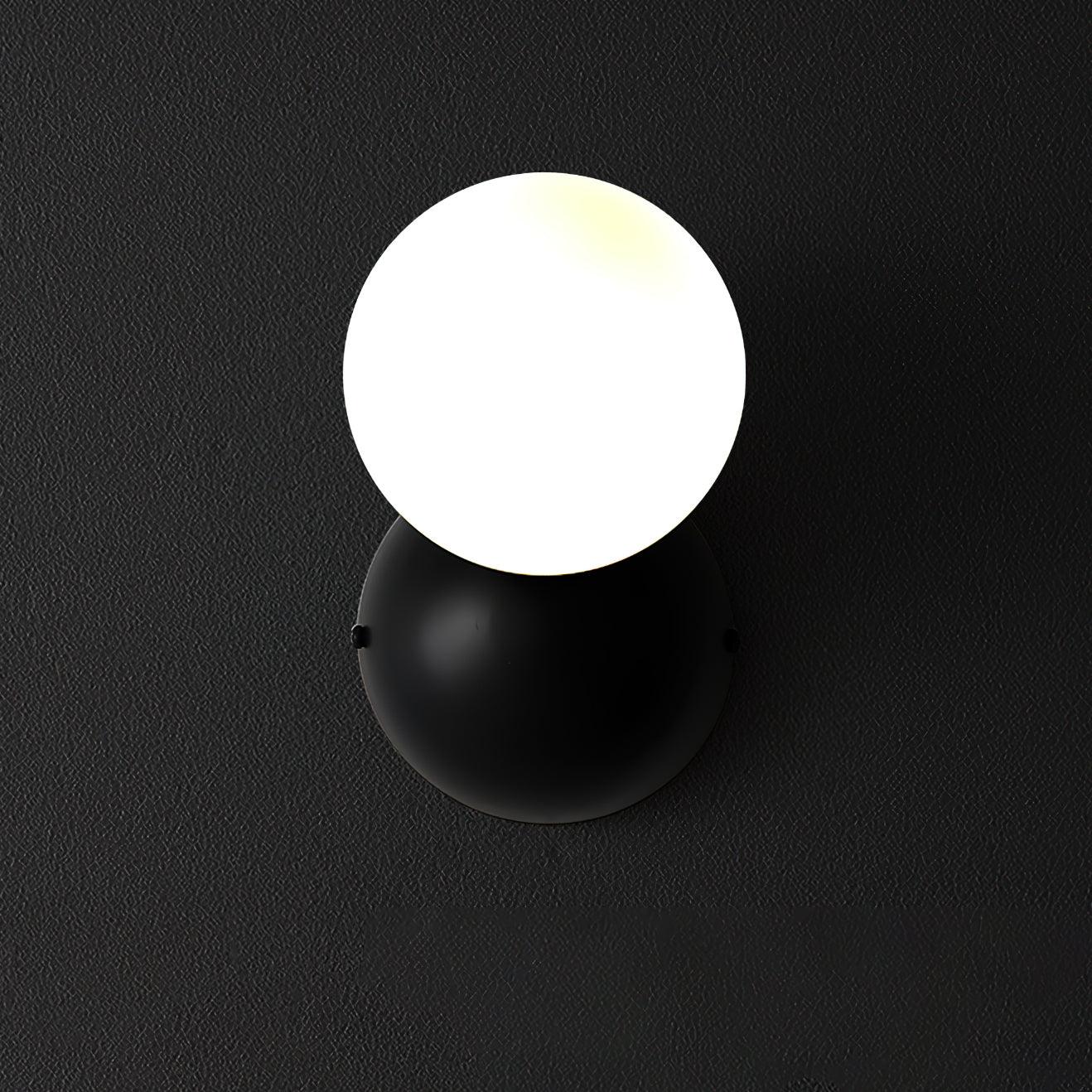 Lysola Sphere Glass Brass Wall Light-Neutral Decor