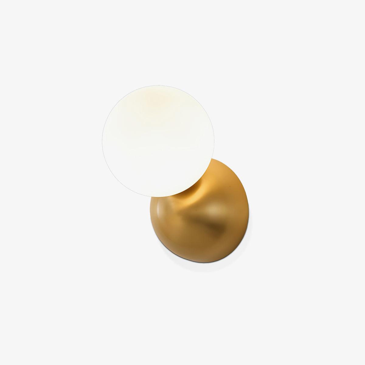Lysola Sphere Glass Brass Wall Light-Neutral Decor