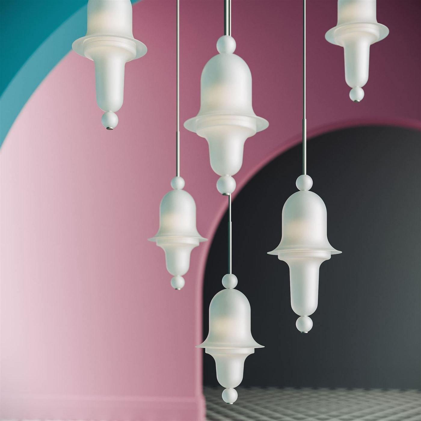 Calaeus Nordic Art Glass Pendant Light-Neutral Decor