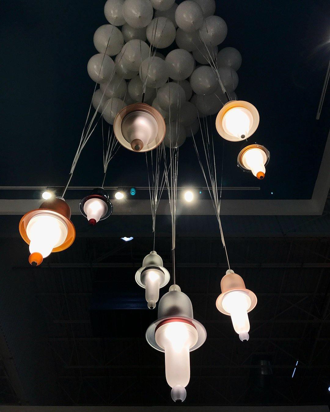 Calaeus Nordic Art Glass Pendant Light-Neutral Decor