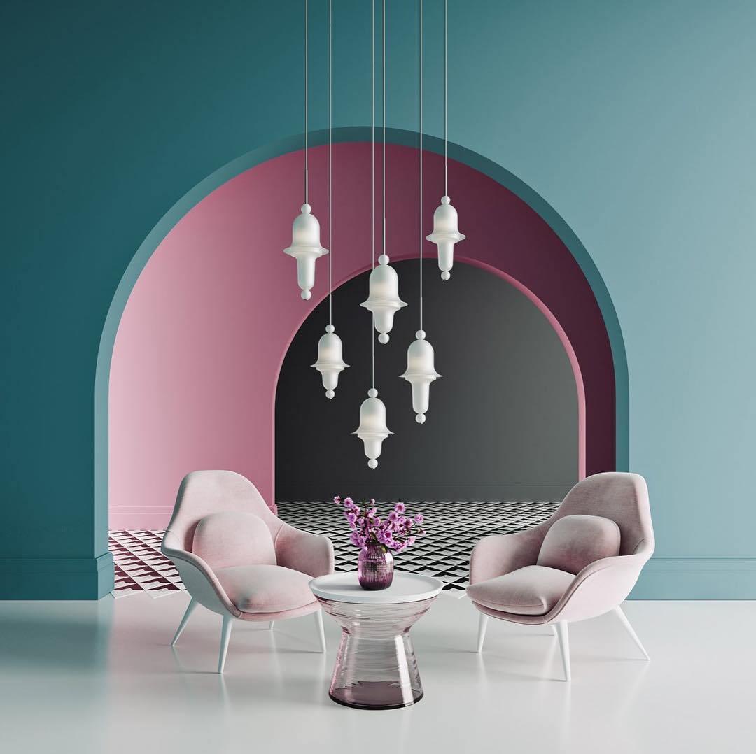 Calaeus Nordic Art Glass Pendant Light-Neutral Decor