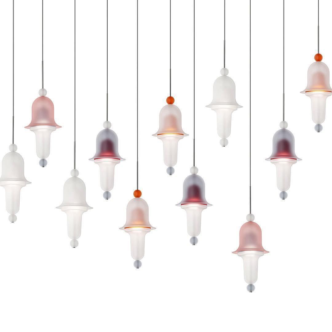 Calaeus Nordic Art Glass Pendant Light-Neutral Decor
