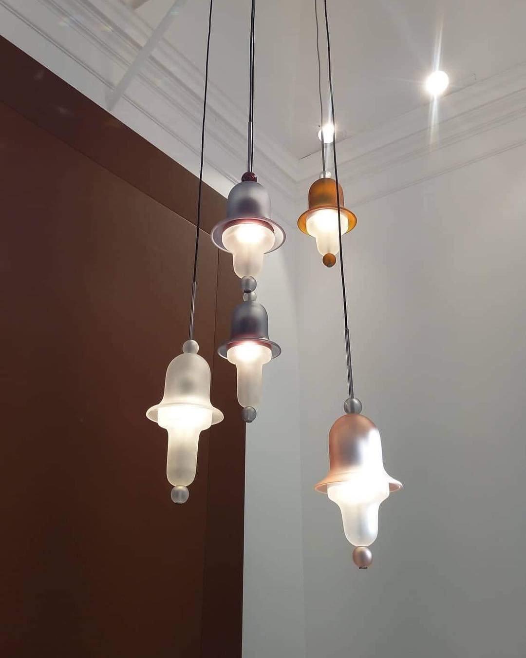 Calaeus Nordic Art Glass Pendant Light-Neutral Decor