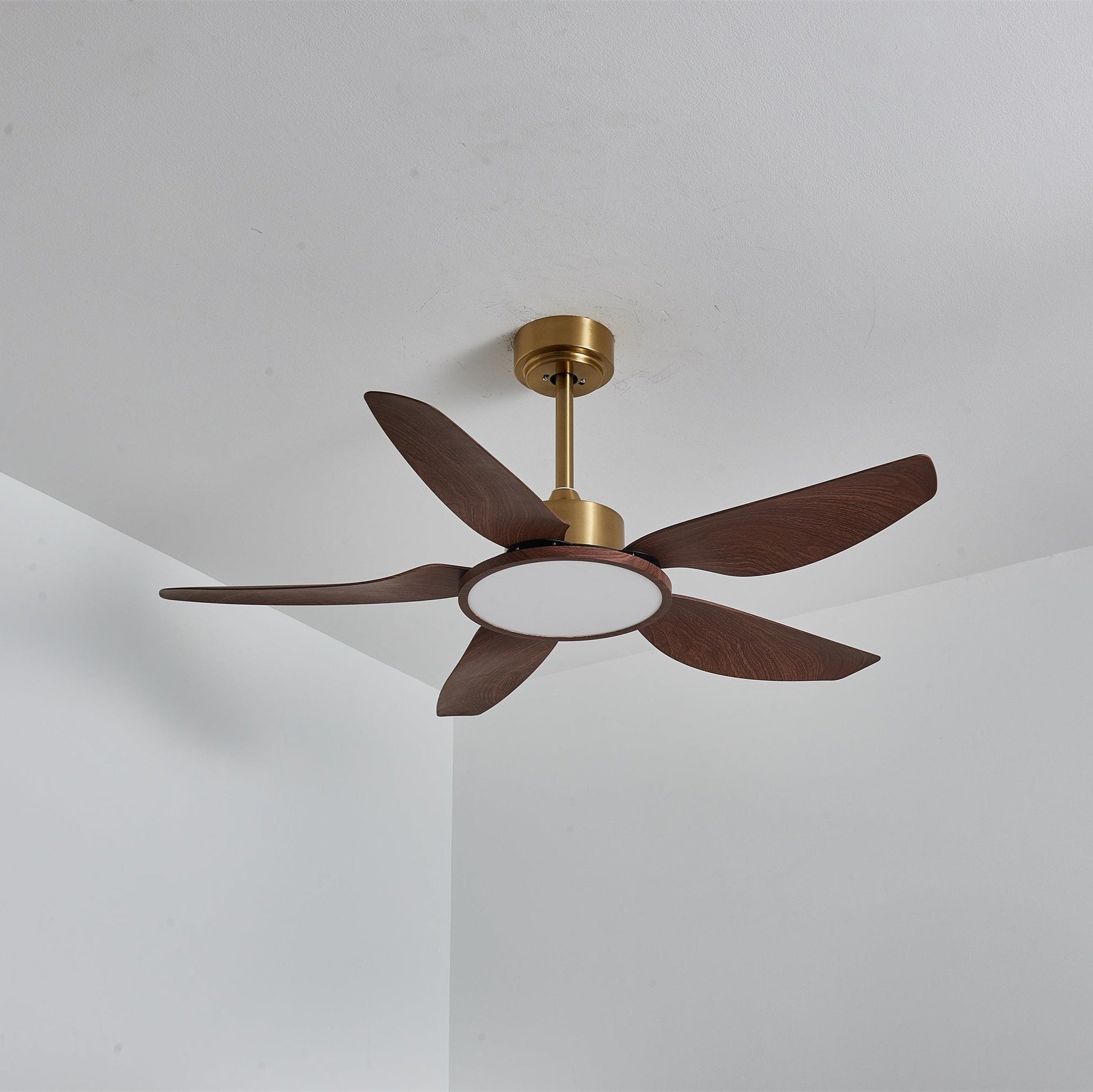 Aurelia Modern Wood Brass Ceiling Fan Light-Neutral Decor