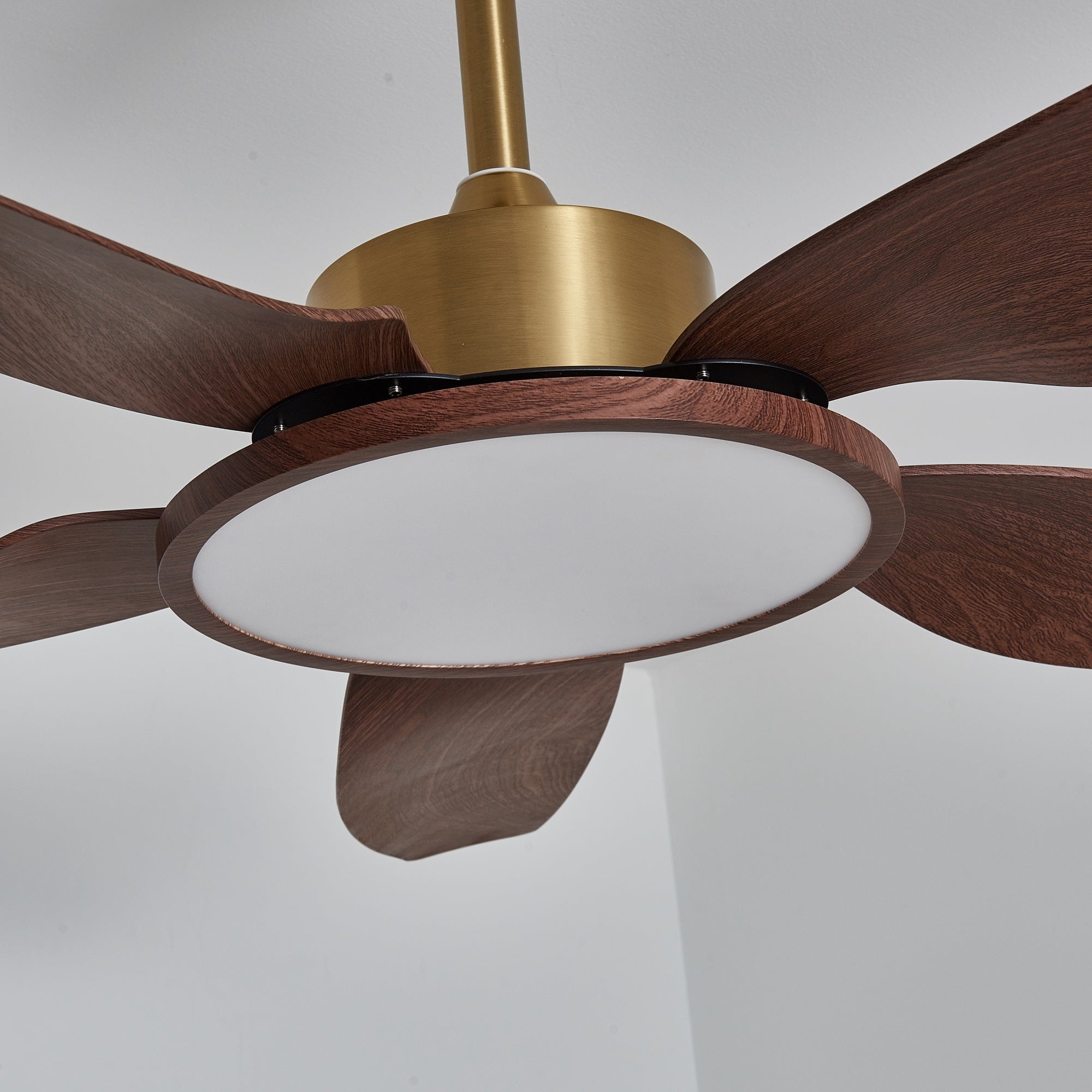 Aurelia Modern Wood Brass Ceiling Fan Light-Neutral Decor
