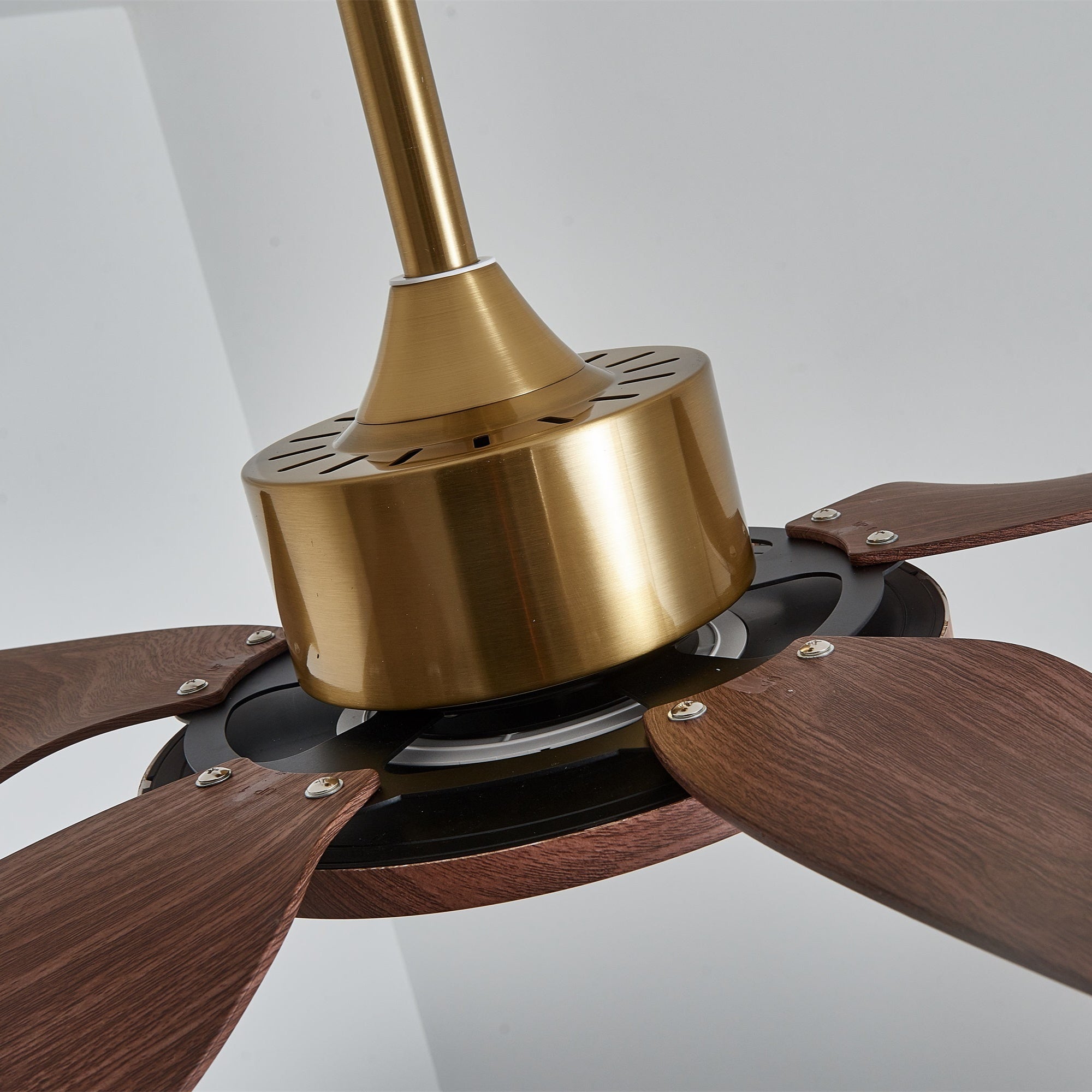 Aurelia Modern Wood Brass Ceiling Fan Light-Neutral Decor
