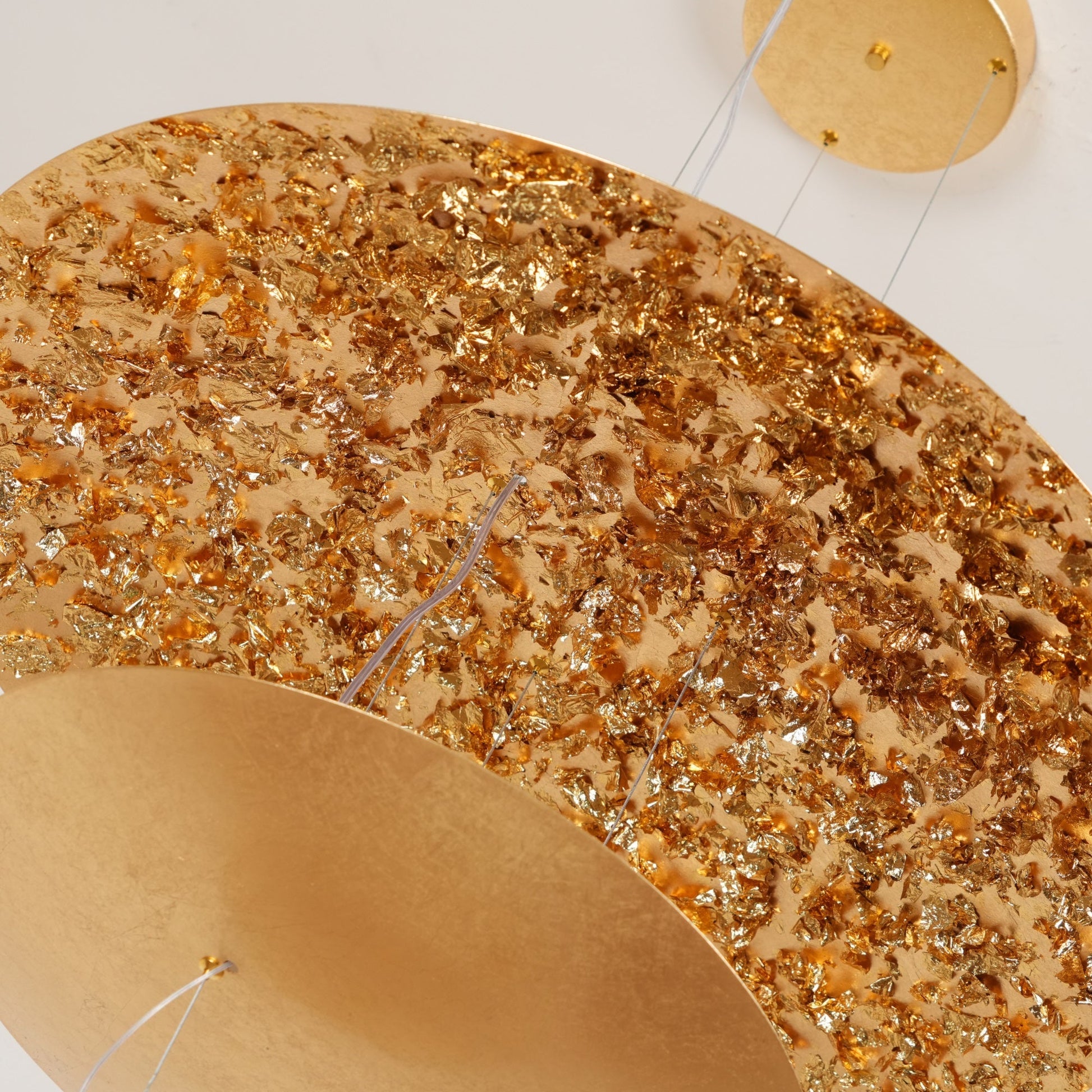 Phelion Layered Gold Foil Pendant Light-Neutral Decor