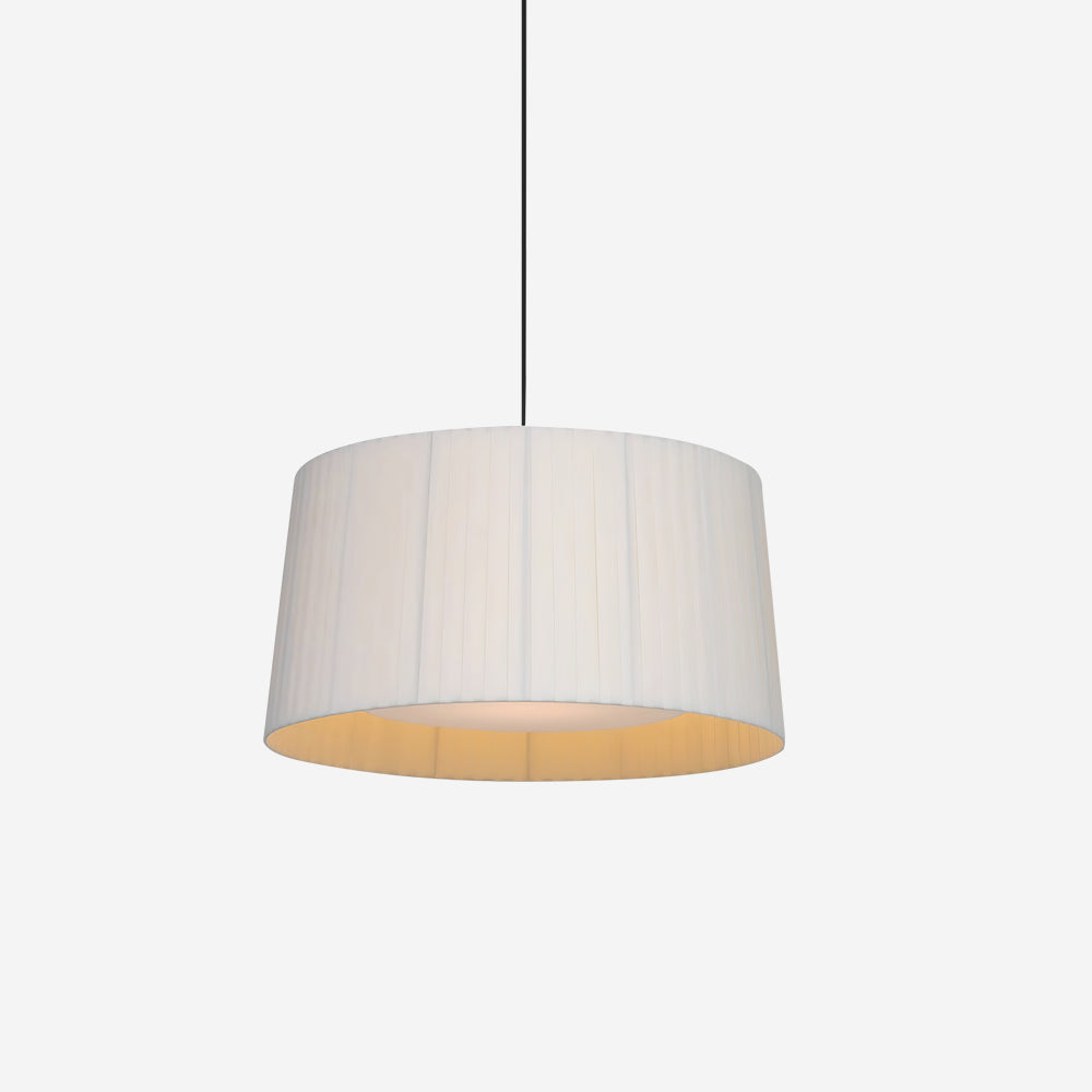 Pendant Light Pleated Fabric Drum