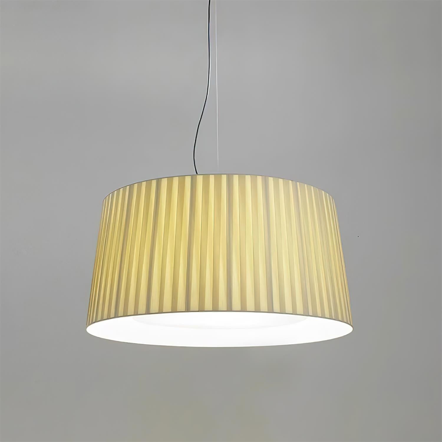 Pendant Light Pleated Fabric Drum